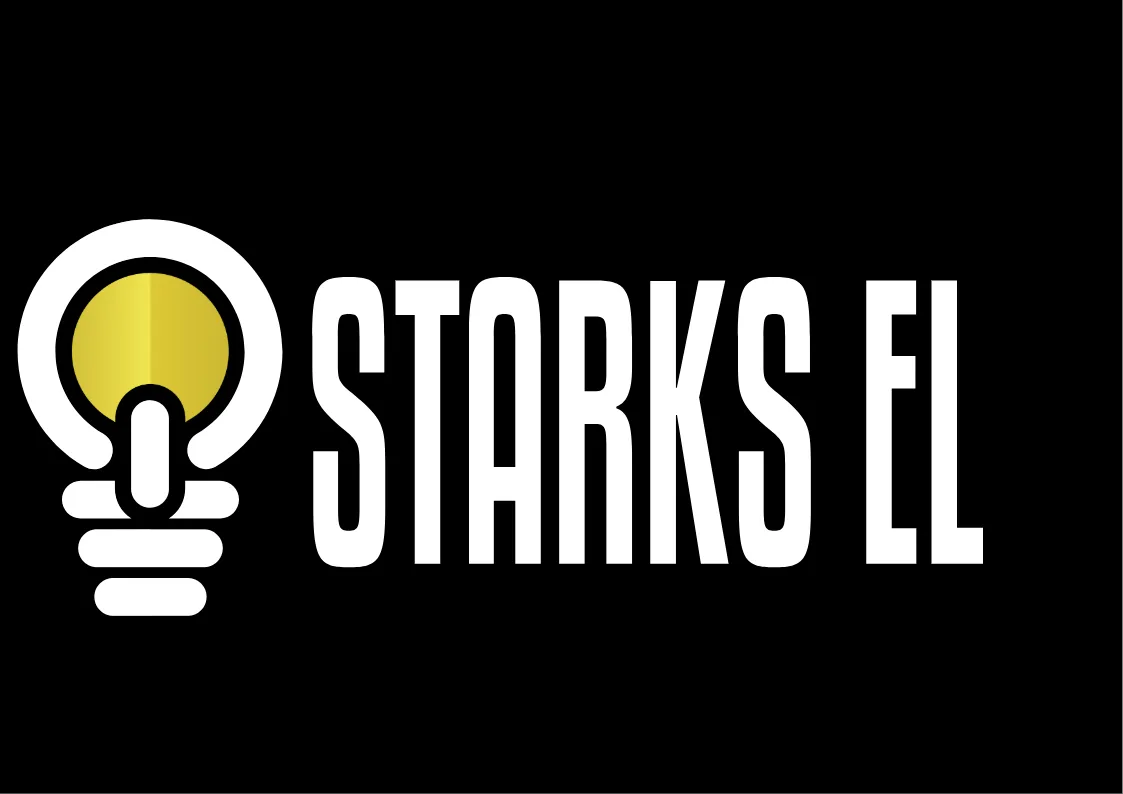 Starks_El__Projektering_AB_Logo_2025_v2_vit - Starks EL - Starks EL Elektriker Kristianstad