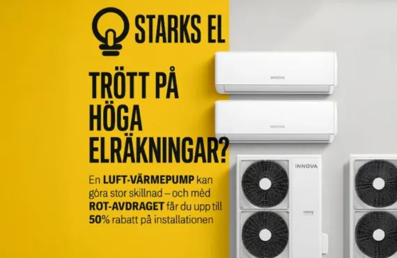 Sänkt elräkning med smart värmepumpsinstallation