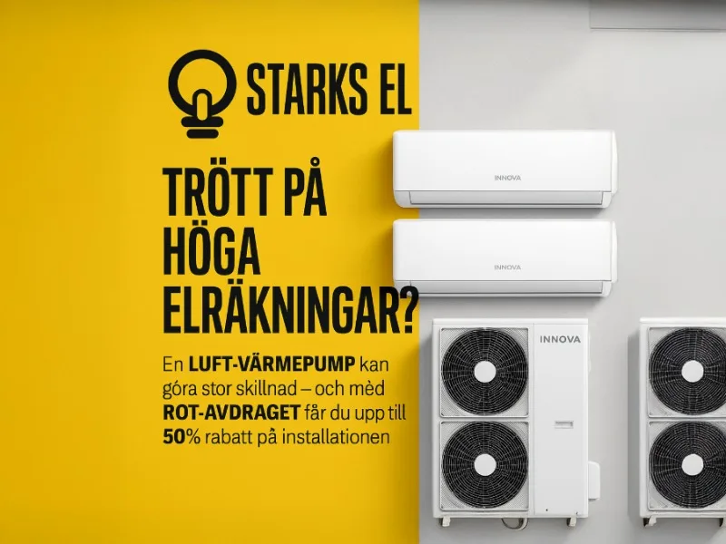 Sänkt elräkning med smart värmepumpsinstallation